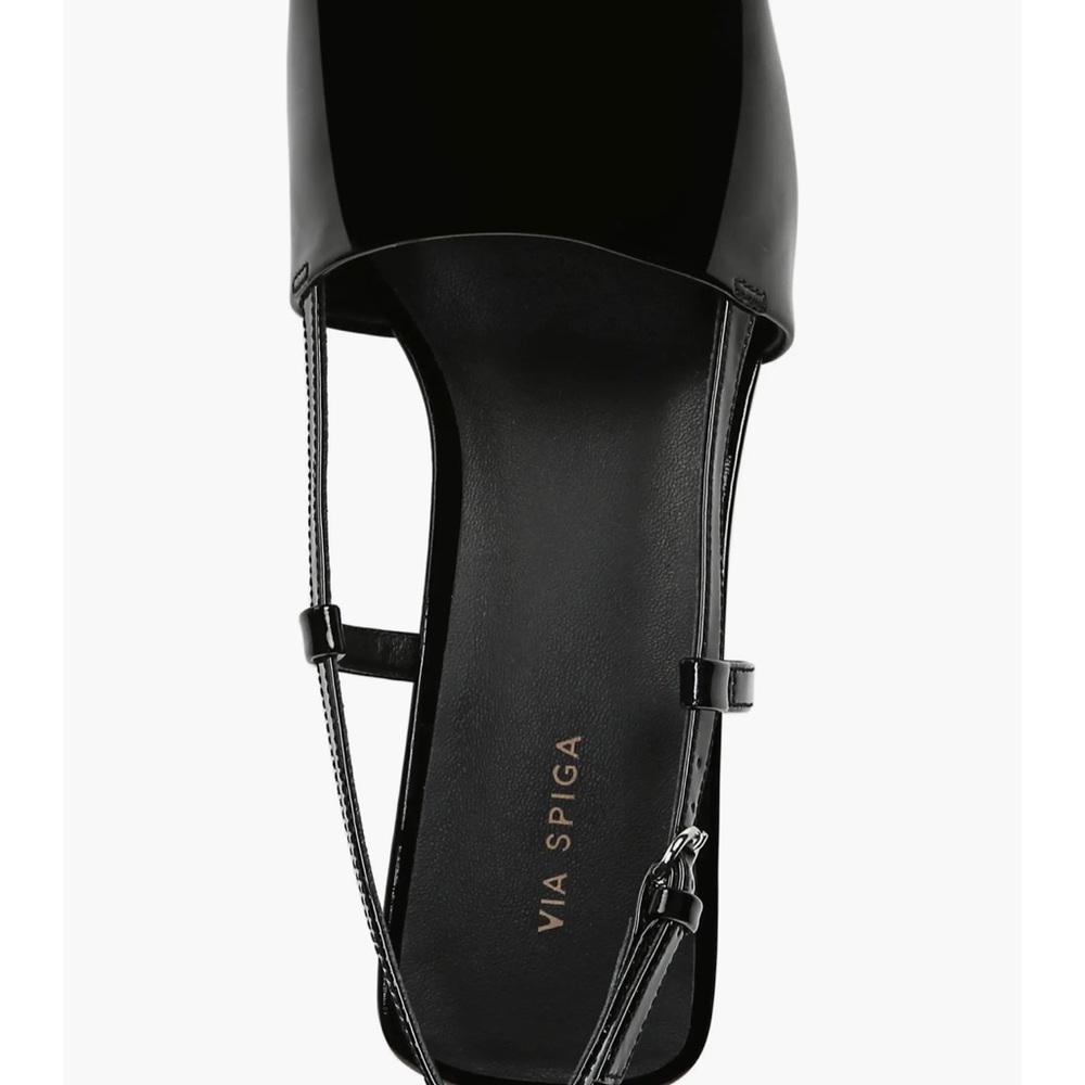 Via Spiga Black Patent Leather Heels - Picture 5 of 9
